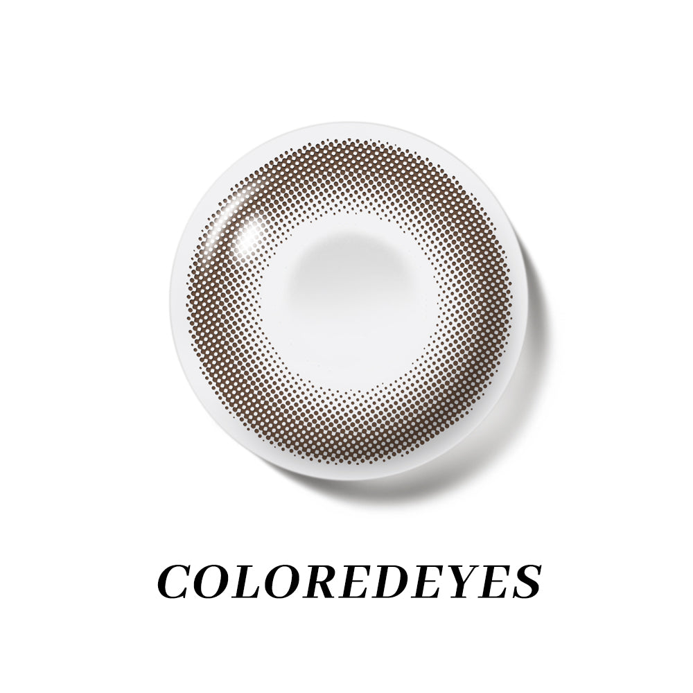 Coloredeyes Cocoa Muse Harmony – 6-Month Chocolate Contact Lenses (14.0mm, BC 8.6)