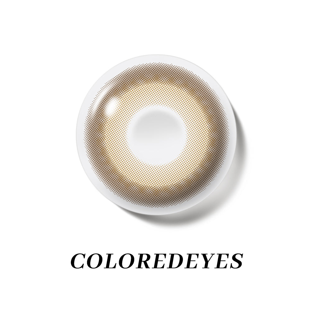 Coloredeyes Honey Glaze Mirage – 6-Month Brown Contact Lenses (14.3mm, BC 8.8)