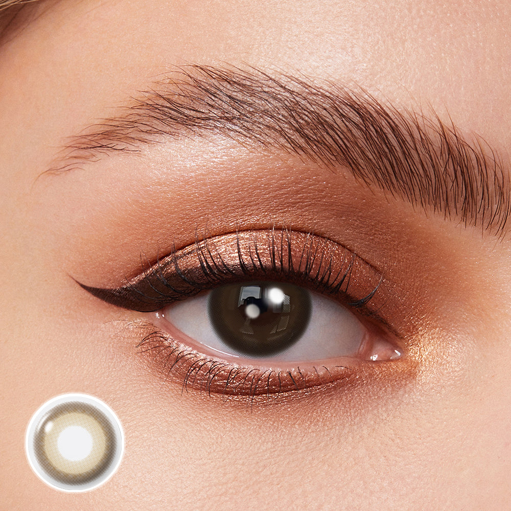 Coloredeyes Honey Glaze Mirage – 6-Month Brown Contact Lenses (14.3mm, BC 8.8)