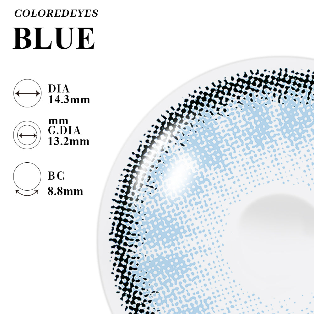 Coloredeyes Arctic Mirage – 6-Month Blue Contact Lenses (DIA 14.3mm, BC 8.8mm)