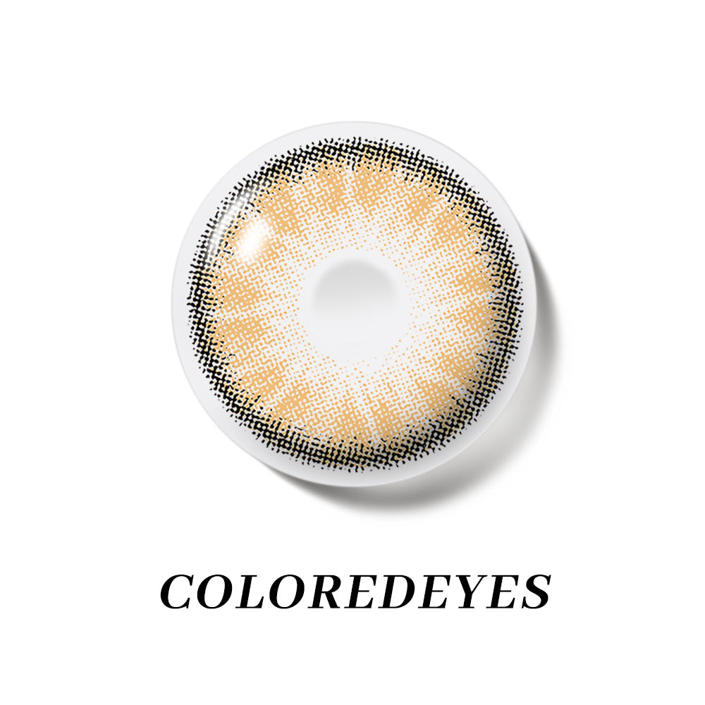 Coloredeyes Golden Ember Whispers – 6-Month Brown Contact Lenses (14.3mm, BC 8.8)