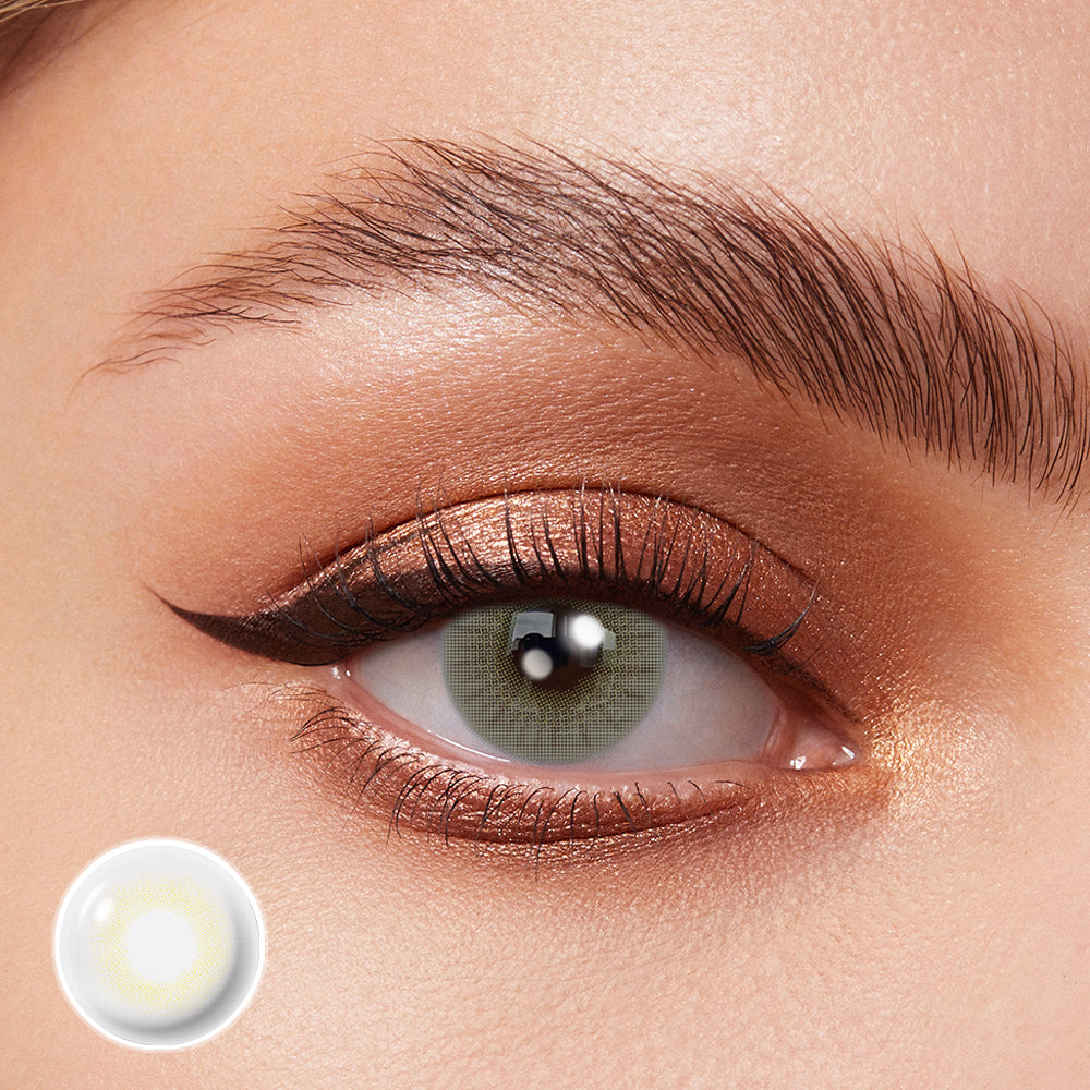 Coloredeyes Moonlit Aura – 6-Month Soft Gray Contact Lenses (DIA 14.3mm, BC 8.8mm)