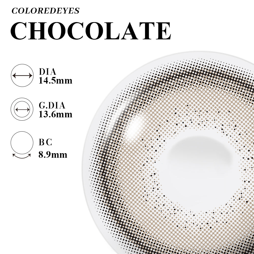 Coloredeyes Contact Lenses Mocha Veil Half-year disposable