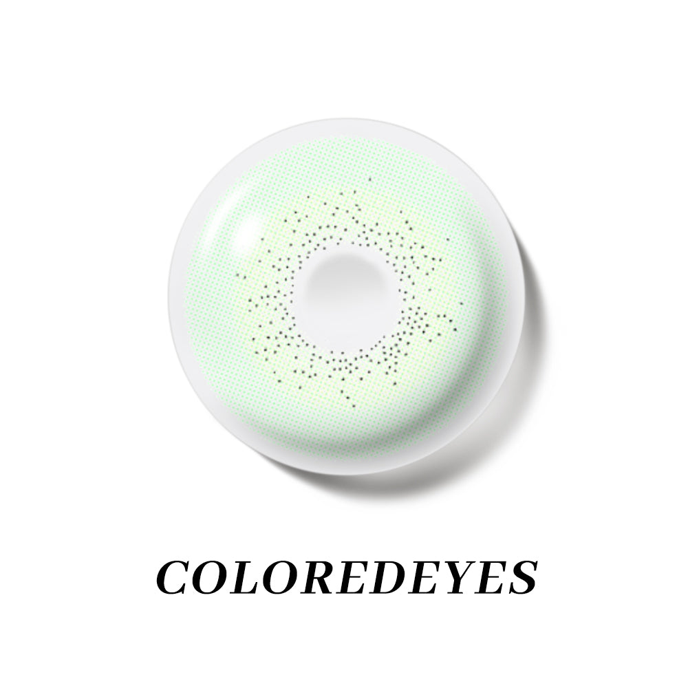 Coloredeyes Emerald Whisper – 6-Month Soft Green Contact Lenses (DIA 14.3mm, BC 8.8mm)