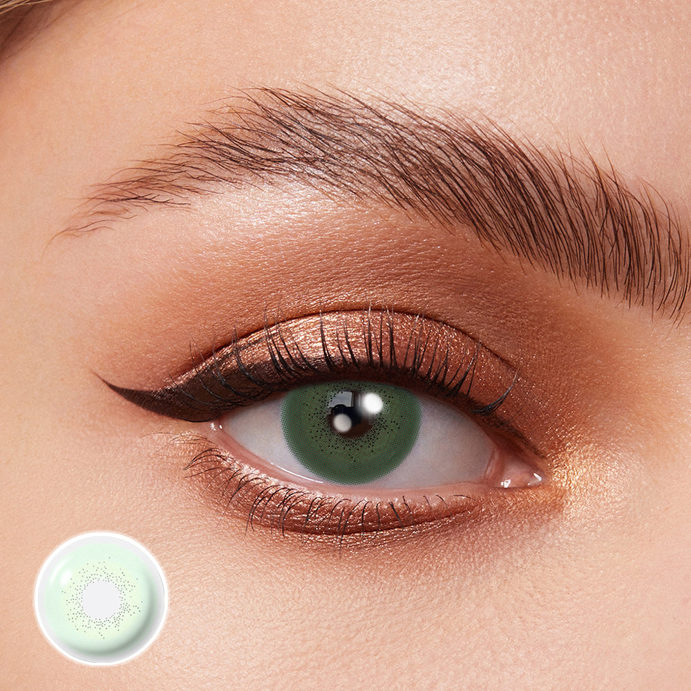 Coloredeyes Emerald Whisper – 6-Month Soft Green Contact Lenses (DIA 14.3mm, BC 8.8mm)